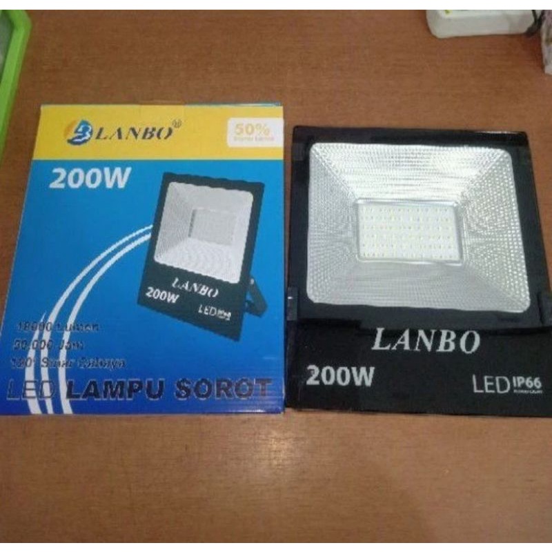 Floodlight 200w. Lampu sorot LED 200 watt 220v. Lampu tembak outdoor IP66