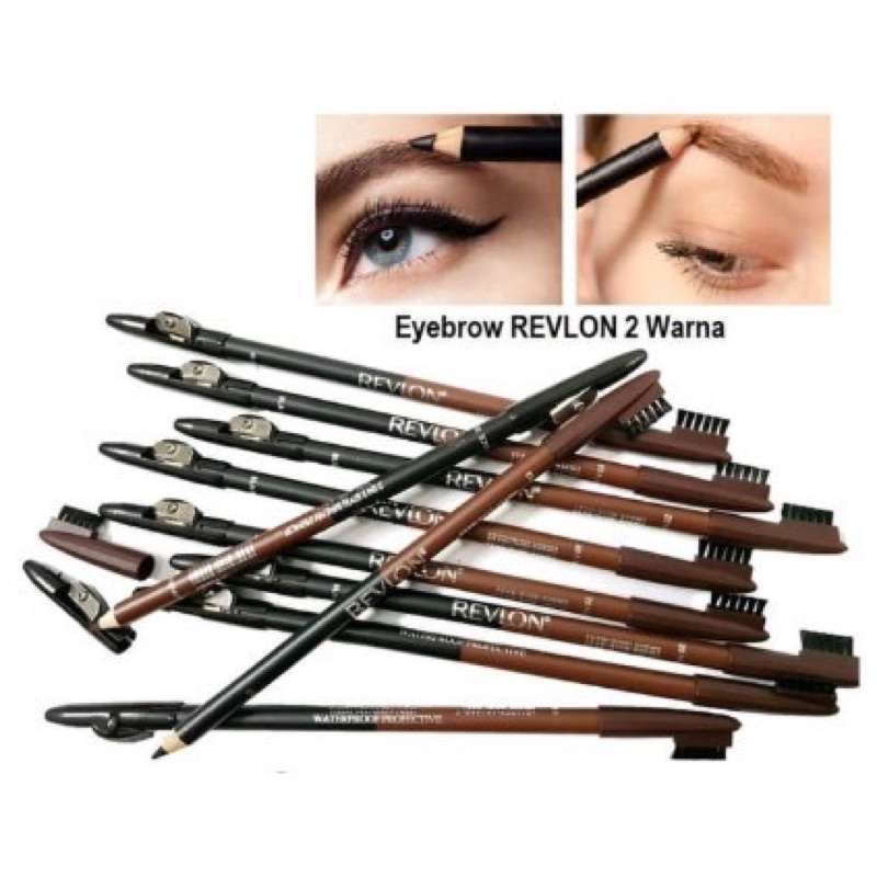 {Bisa kirim instant COD MEDAN TERMURAH} Best Seller Waterproof PENSIL ALIS 2IN1  Pndss - Drawing Eyebrow Pencil - Pensil Alis Dua Warna Hitam dan Coklat dalam 1 pensil