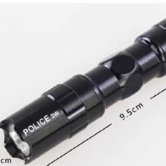 Senter Swat Mini Zoom Senter Police LED COB 3 Mode 88000 WATT Terang Grosir