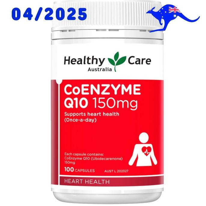 Healthy Care Coenzyme Q10 CoQ10 150mg 100 Capsules Co 150 mg Kapsul