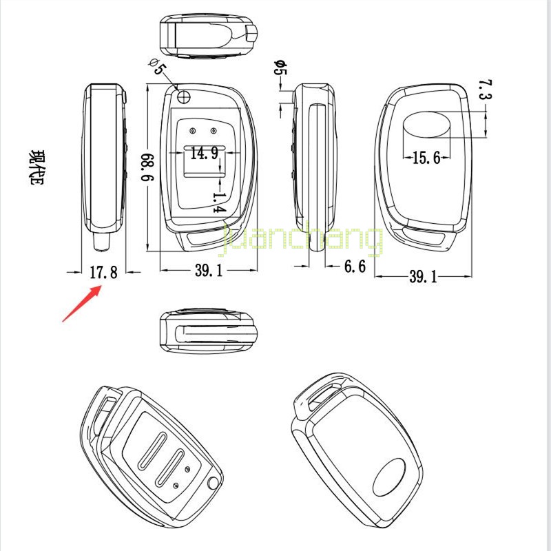 Casing Kunci Mobil Bahan TPU Untuk Hyundai Tucson Sonata Fe Creta ix25 ix35 ix45 i10 i20 i30 i40