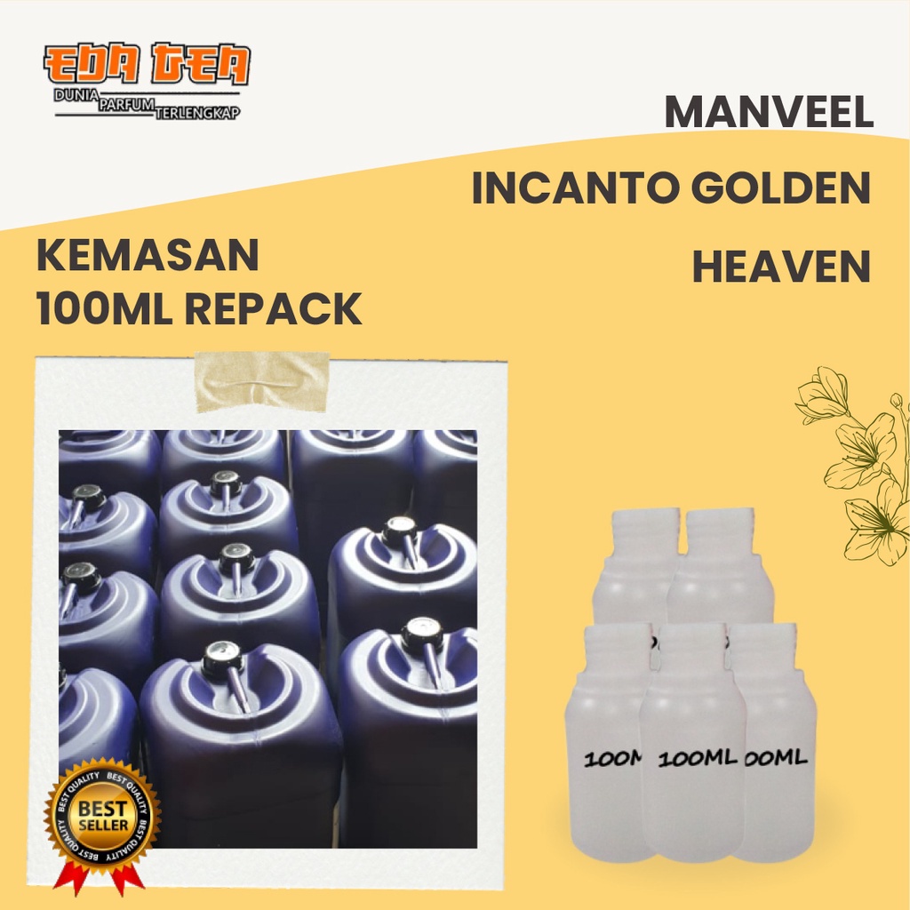 BIBIT PERFUME INCANTO GOLDEN HEAVEN | MANVEEL | 100 ML | REPACK