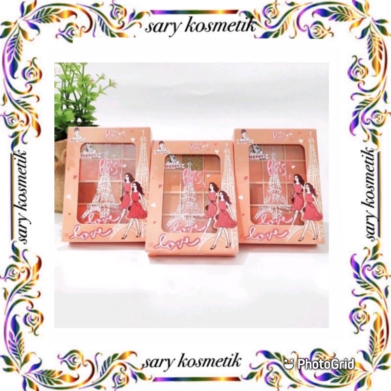 == SHERBY ORANGE PALLETE BPOM ==      sherby palette kosmetik eyeshadow bpom
