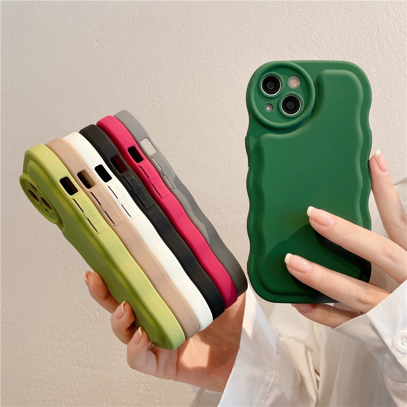 IPHONE Menghilangkan Stress Warna Permen Sabun Bantalan Udara Buffer Phone Case Untuk Iphone11 12 13 14 Pro Max XS XR Shockproof Casing Cover