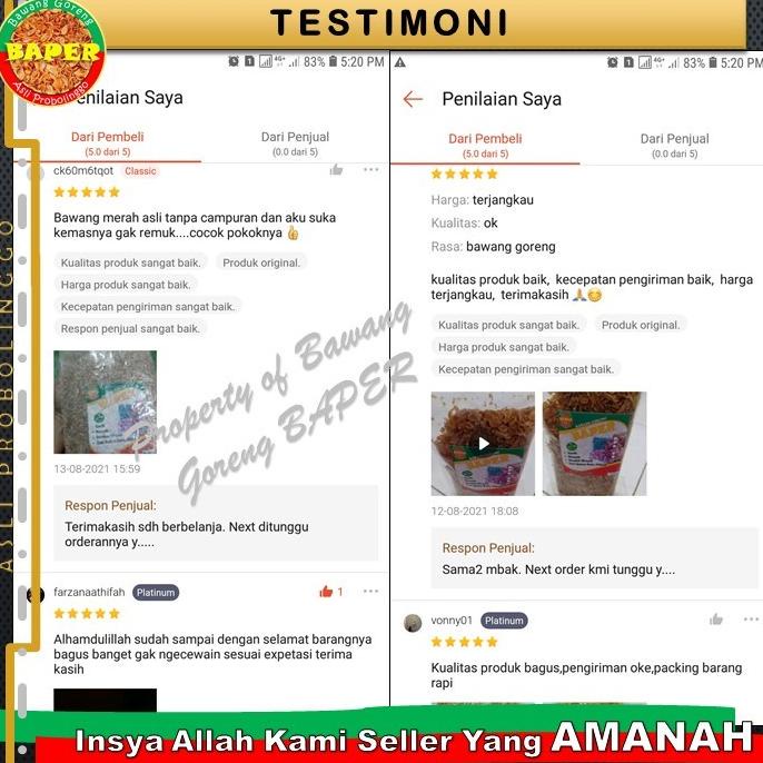 

Terbaru! Bawang Goreng Asli 1Kg Tanpa Tepung Khas Probolinggo Premium