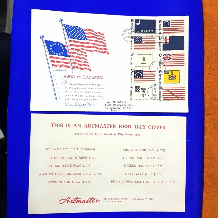 

✨NEW✨ - Perangko/Prangko tema BENDERA. FDC AMERICAN FLAG SERIES