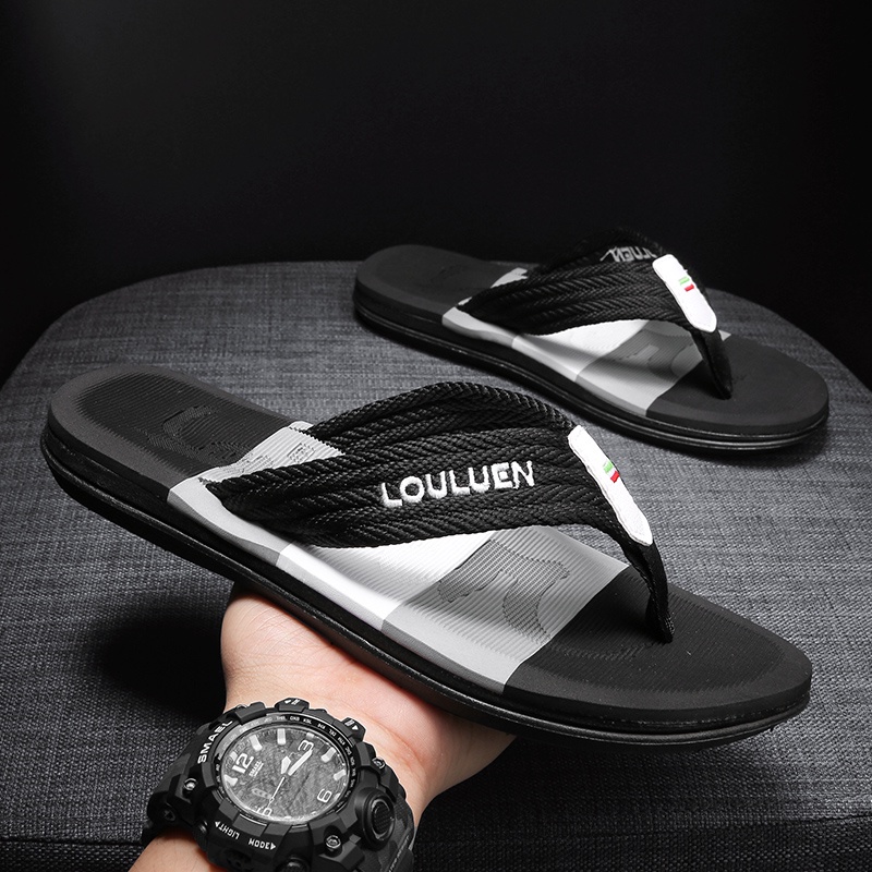 SANDAL JEPIT PRIA NON-SLIP TALI WEBING LULEN | SENDAL RUMAH FASHION CASUAL UNIK