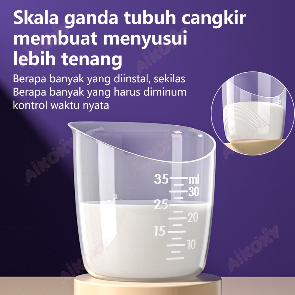 Aikoky Little Baby Cup Feeder Cangkir Asi Gelas pengukur 35ML BPA Free