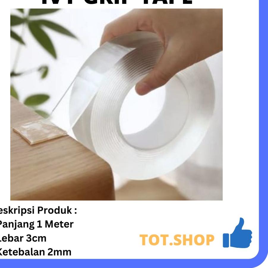 

ㄵ [Ivy Grip] Reusable Double Tape Perekat Multifungsi Adhesive Nano Tape →