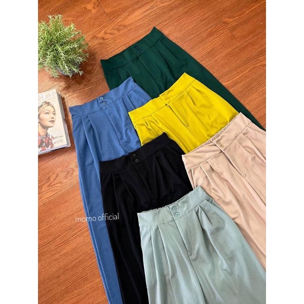 Jennie Knit Pants Celana Kulot Highwaist Knit Kancing