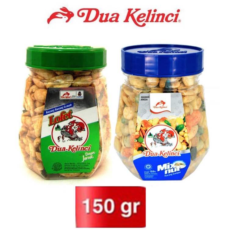 

Kacang Dua Kelinci DuaKelinci Toples mixnut lofet 150g 150 gram