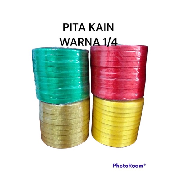 

pita kain/pita satin warna 1/4 inc