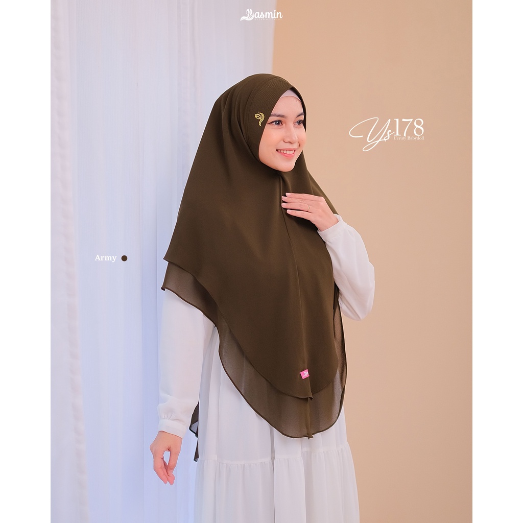 YASMIN HIJAB - KHIMAR NAOMI INSTAN YASMIN / KHIMAR CERUTY Ys 178 YASMIN HIJAB / HIJAB JILBAB INSTAN 