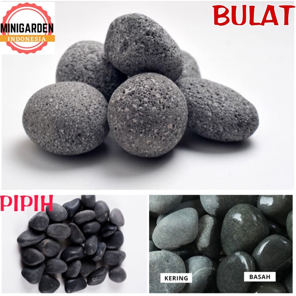 BATU KORAL HITAM ZAK 10KG batu taman black lava volcano batu alor batu hias