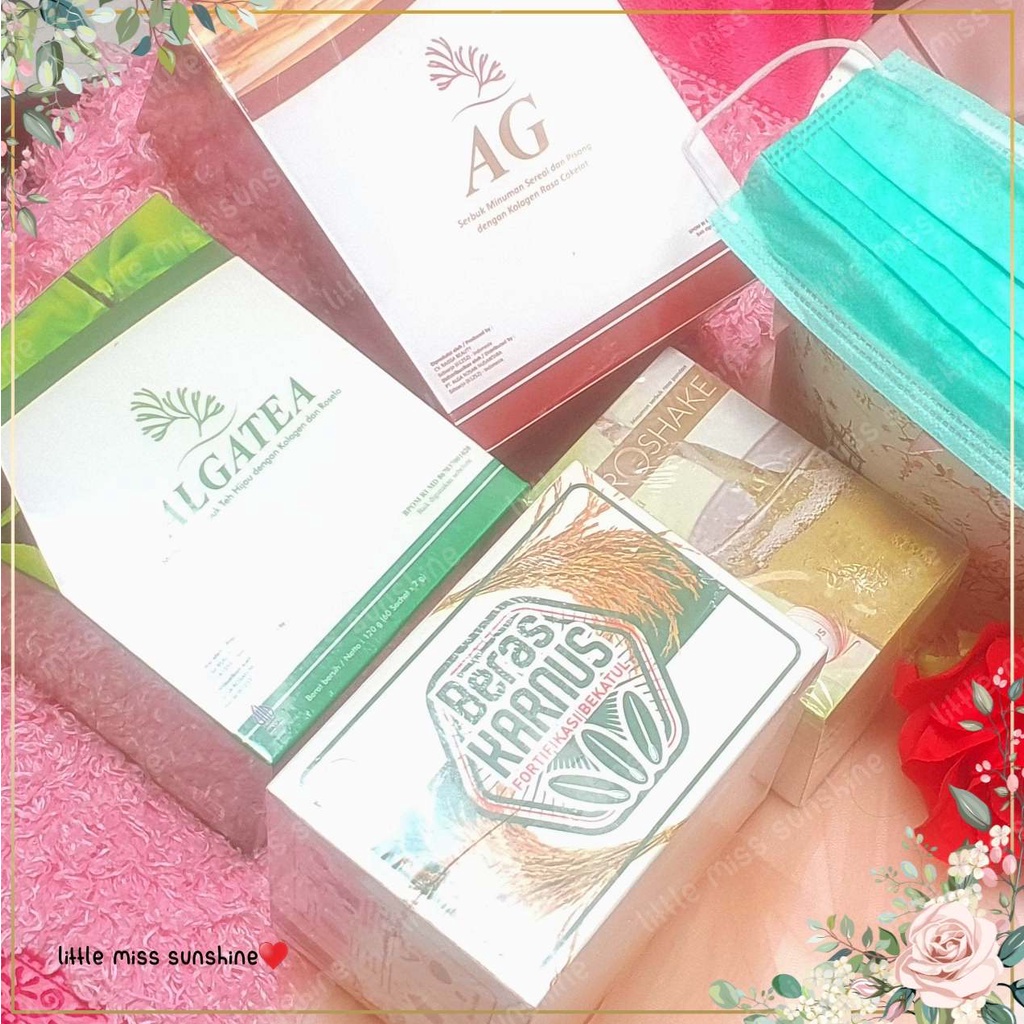 Ready Stock Siap Kirim Instan Malang Raya Minuman Serbuk Teh Hijau Dengan Kolagen dan Rosela Algatea isi 60 sachet Diet Sehat Terapi Diabetes Diabet Penyakit Gula Obat Mengobati Minuman Herbal Grosir Termurah Little Miss Sunshine Malang