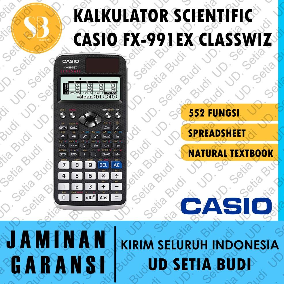 

(F-H8H-✓) Kalkulator Scientific Casio FX-991EX Classwiz Asli dan Bergaransi langsung kirim