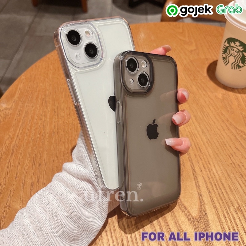 Space Clear Case TPU Tebal Transparan For iPhone 14 13 12 11 Pro Max X Xr Xs Max 8Plus 7Plus 8 7 Soft Case Bening