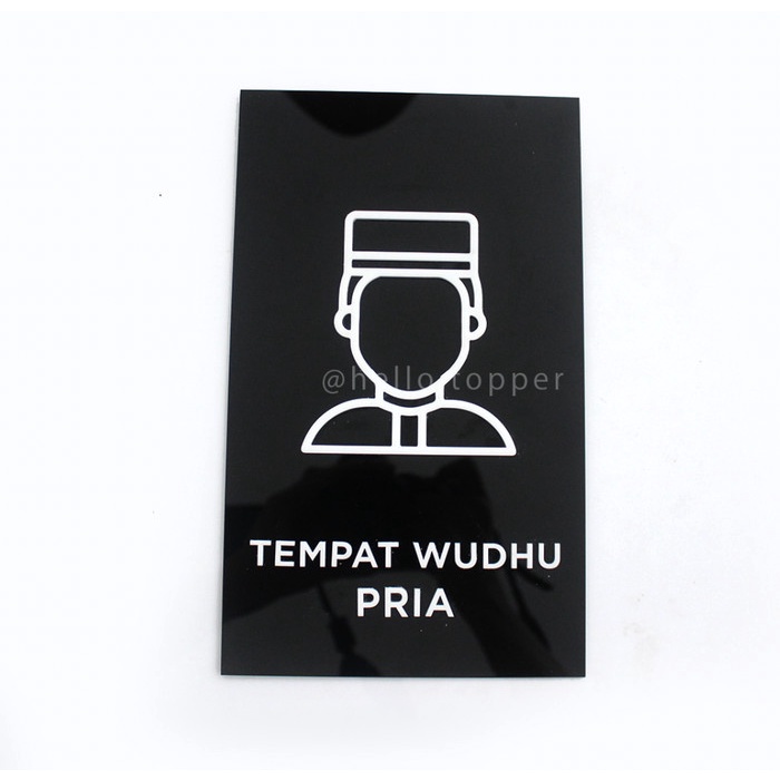 

SIGN TEMPAT WUDHU PRIA ACRYLIC MODERN 15X25 SIGN BOARD ACRYLIC