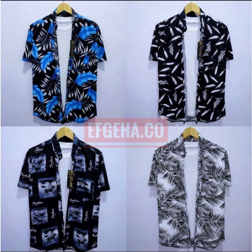 KEMEJA PRIA LENGAN PENDEK | KEMEJA SURFING | KEMEJA MOTIF PRIA LENGAN PENDEK UKURAN M,L,XL,XXL,XXXL