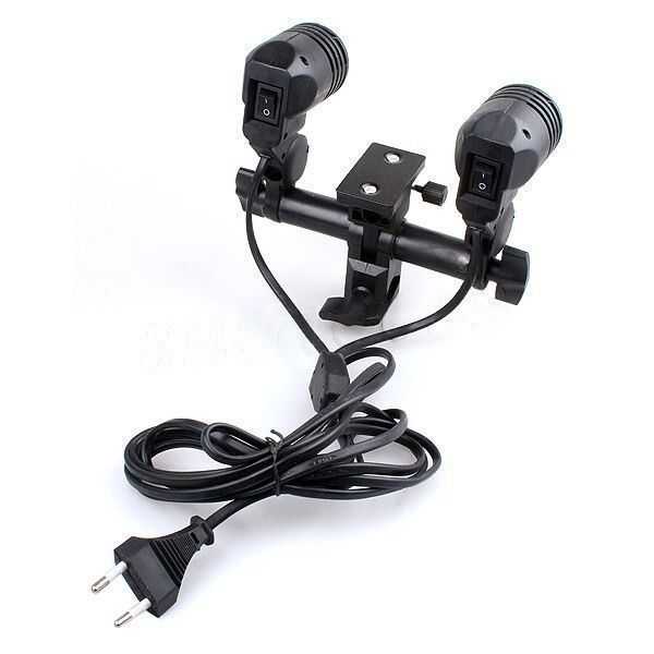 ( 100% BARANG ORI ) SUPON Twin Holder Lampu Foto Ganda Lamp Light Bracket Socket E27 - SP2