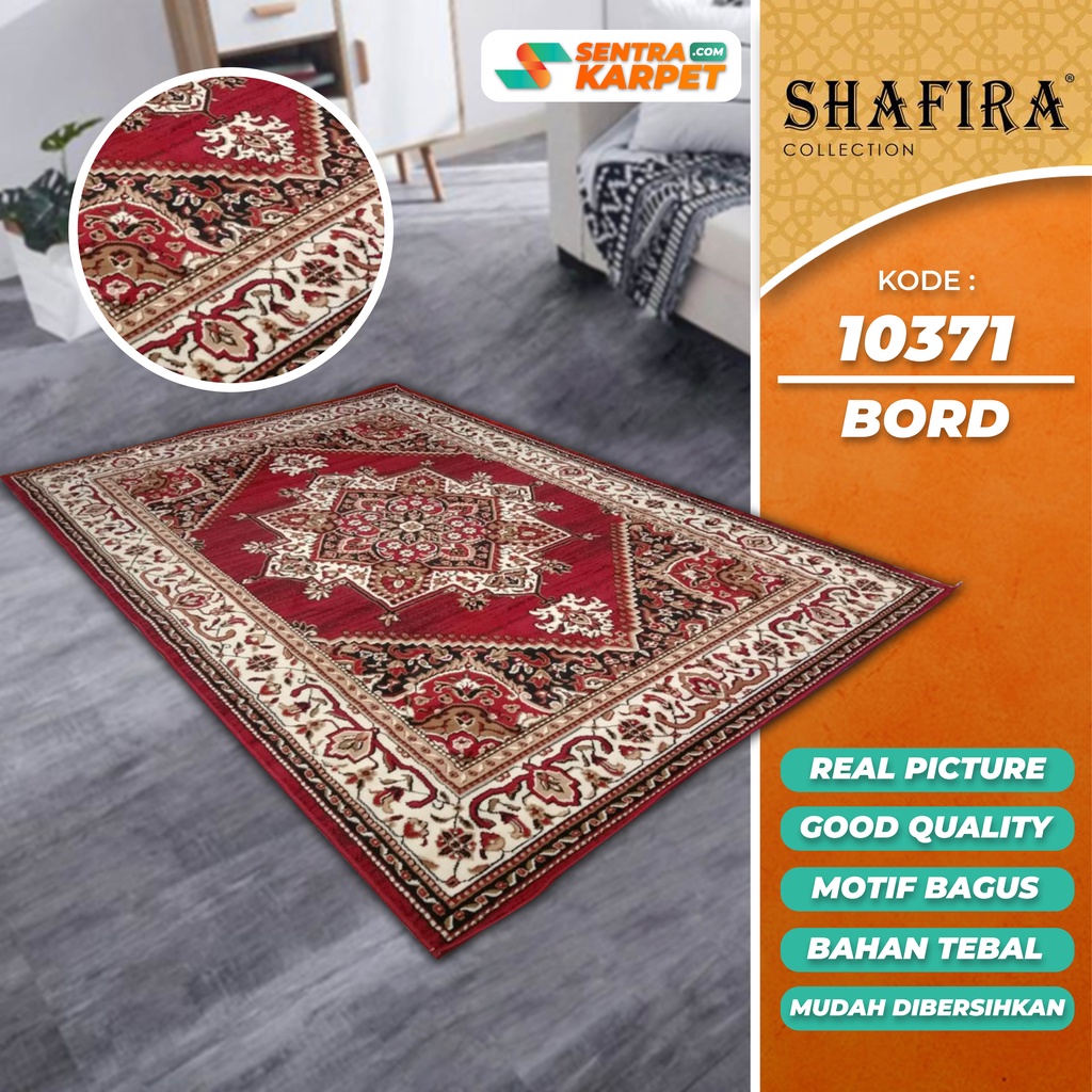 Karpet Rumah Permadani Tebal Lembut Terbaik Shafira | Bord - Ukuran 230 X 310 | Sentra Karpet