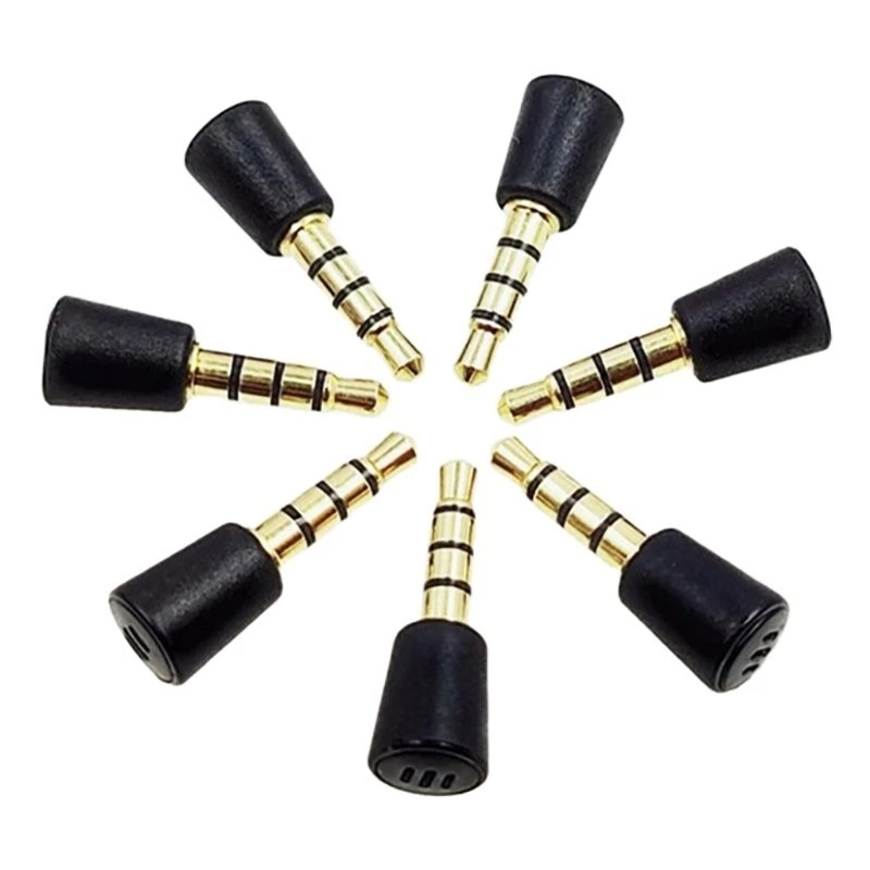 Zzz 3.5mm Male Plug Jack Microphone Connector Soket Colokan Mini Untuk Ponsel Laptop Tablet Gamepad Aksesoris