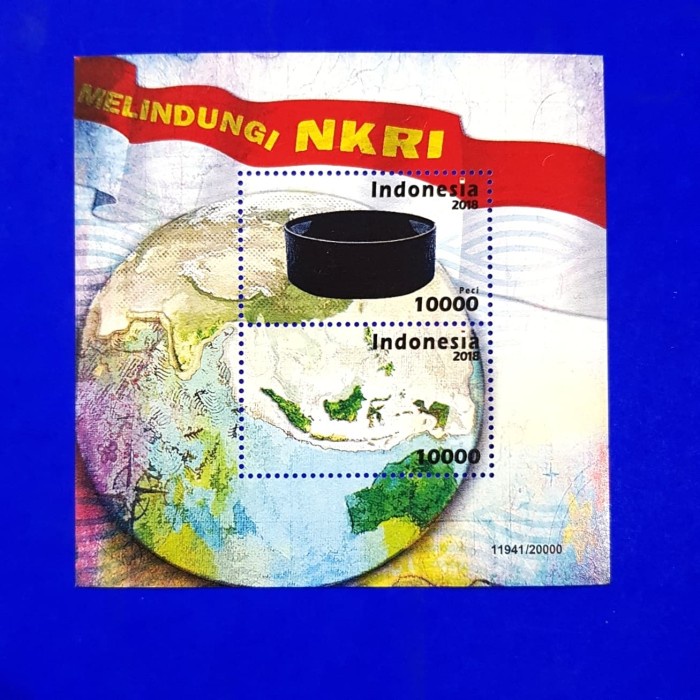

✨NEW✨ - Perangko/Prangko INDONESIA. 2018. Souvenir sheet "MELINDUNGI NKRI