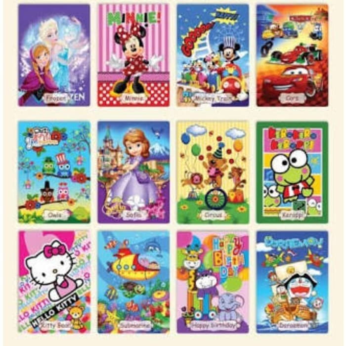 Selimut Bulu rosanna vito kids sutra panel uk 100x140 P2X6 Selimut Motif Sale Bisa COD Termurah Seli