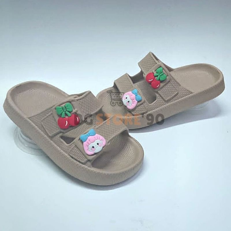 New - Sandal Anak Perempuan Karakter Buah Chery - Uk 30-35