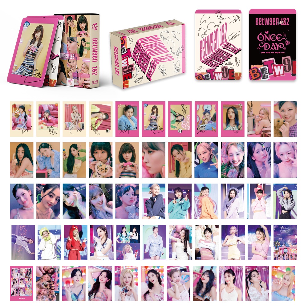 555pcs TWICE BETWGEN 1&amp;2 Album Lomo Card Kpop Photocards Postcards Series In Stock New Arrival LY