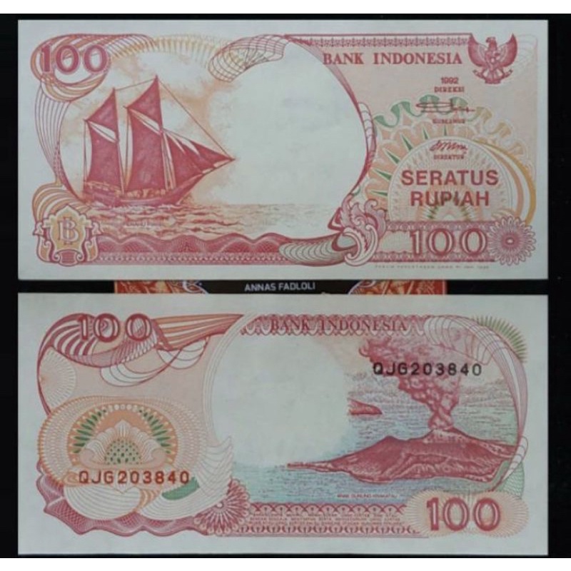 uang kertas jadul 100 rupiah