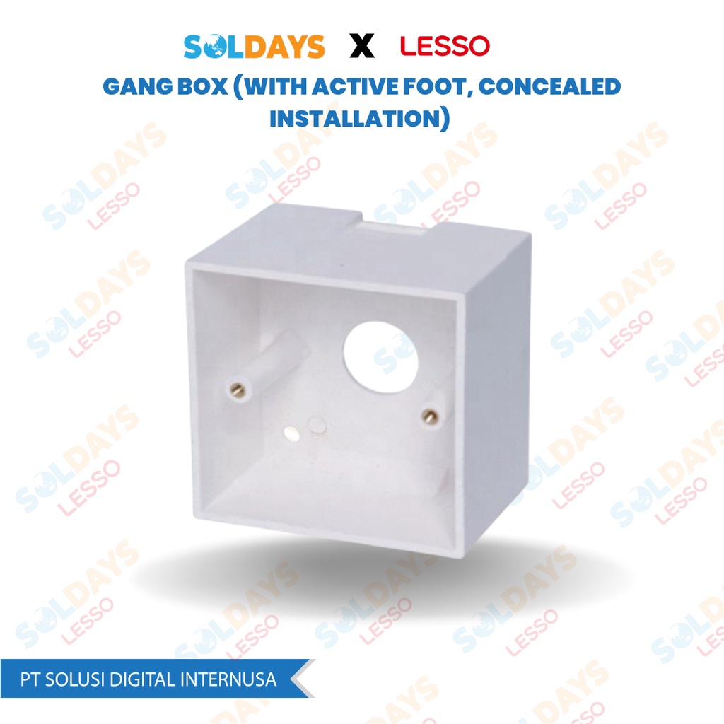 LESSO Gang Box (With Active Foot Concealed Installation)77x77/20 25 - 38