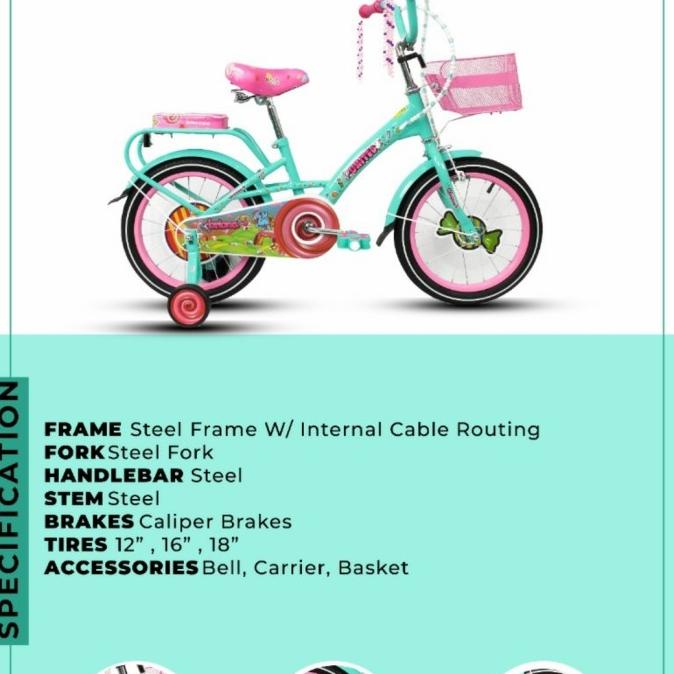 Sepeda Anak 16 Inch United Briona #Original