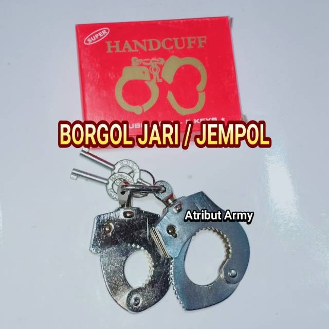 BORGOL JARI POLRI SECURITY SATPAM BORGOL JEMPOL HANDCUFF - Borgol jari Kecek jari