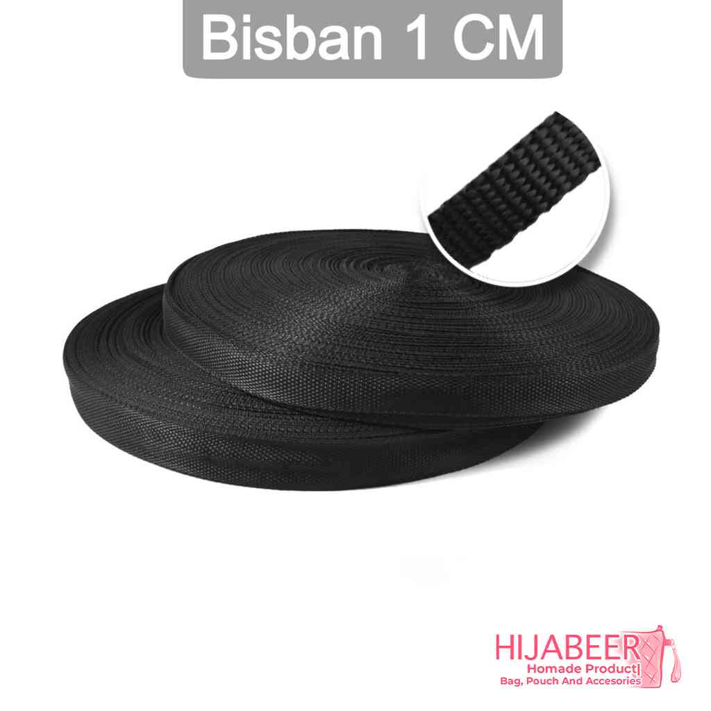 Bisban Webbing  1cm / Tali Tas Kecil / Bisban Pelipit Tas / Roll