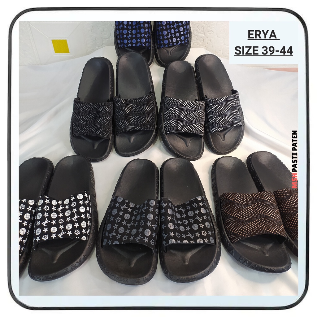 Sandal Slippers Pria Sandal Slide Pria Sandal Karet Slop Karet Pria Erya