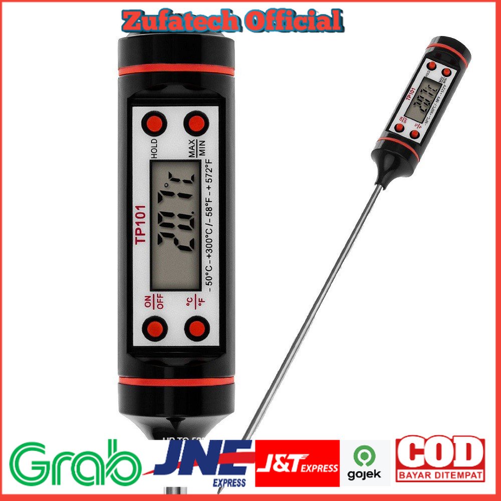 Taffware Digital Food Termometer Kopi Makanan Dapur Alat Pengukur Suhu - 66 - Black