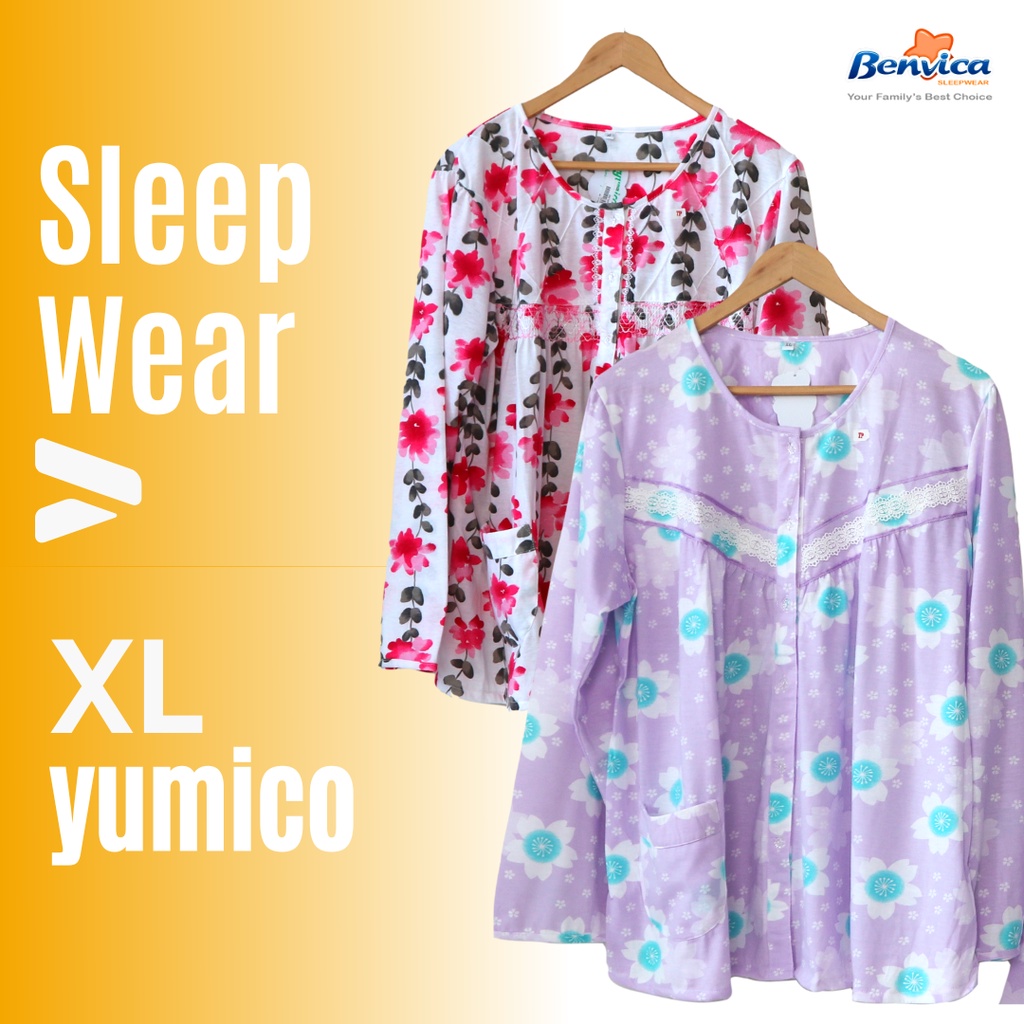 BAJU TIDUR PIYAMA LENGAN PANJANG XL YUMICO  KAOS PREMIUM