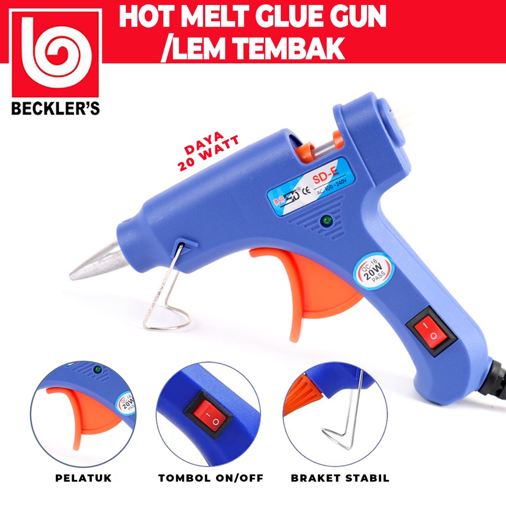 Glue Gun 20Watt Alat Lem Tembak Mini ON-OFF Glue Gun 20Watt / Glue Gun ON-OFF Listrik REFILL GLUE STICK