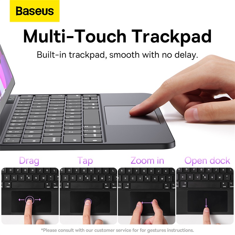 Baseus Magic Keyboard Case iPad Pro 11&quot;/12.9&quot; 2018-23/Air 4/5 10.9&quot; 2020-22