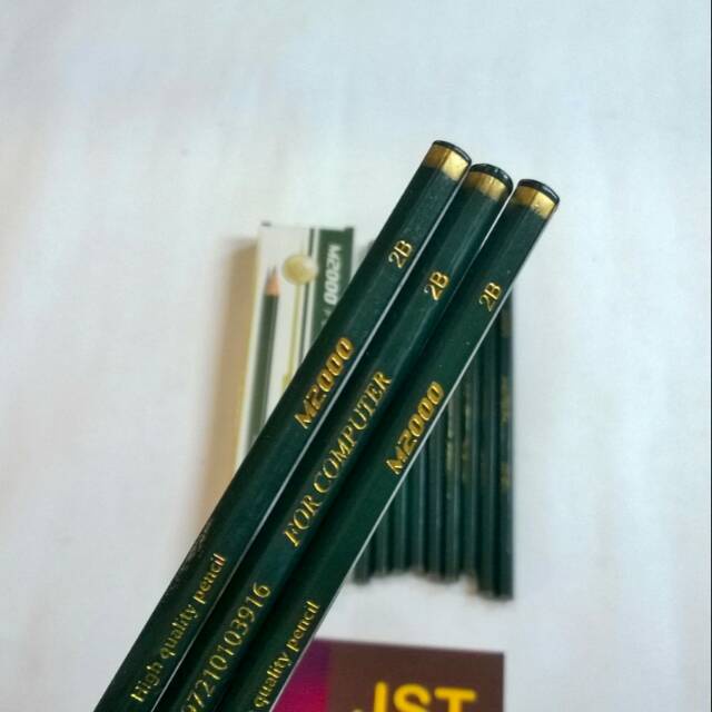 GOS -F215- PENSIL 2B PENSIL HIJAU - PENSIL M2000 1PCS