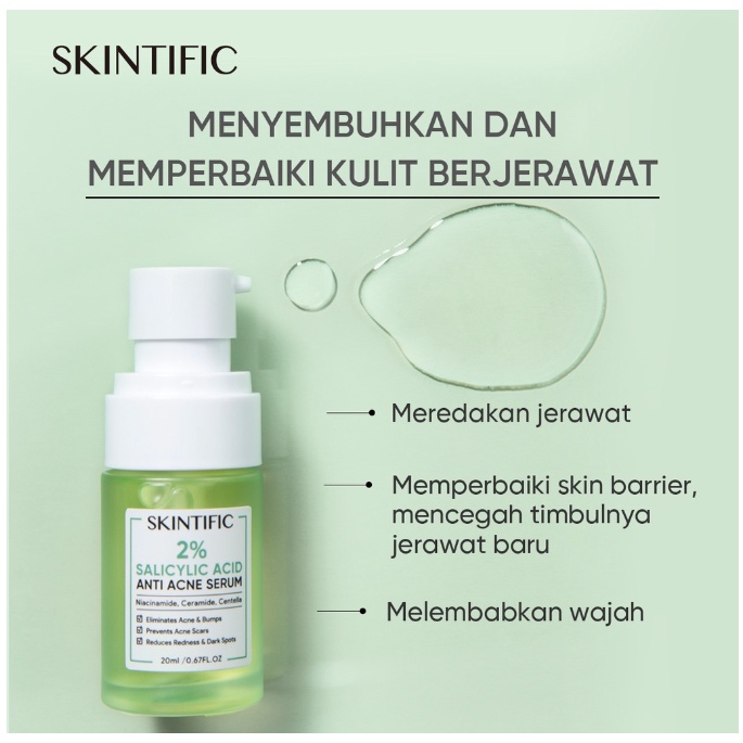 SKINTIFIC Acne Clarifying Series | 2% Salicylic Acid | Mugwort Clay Mask