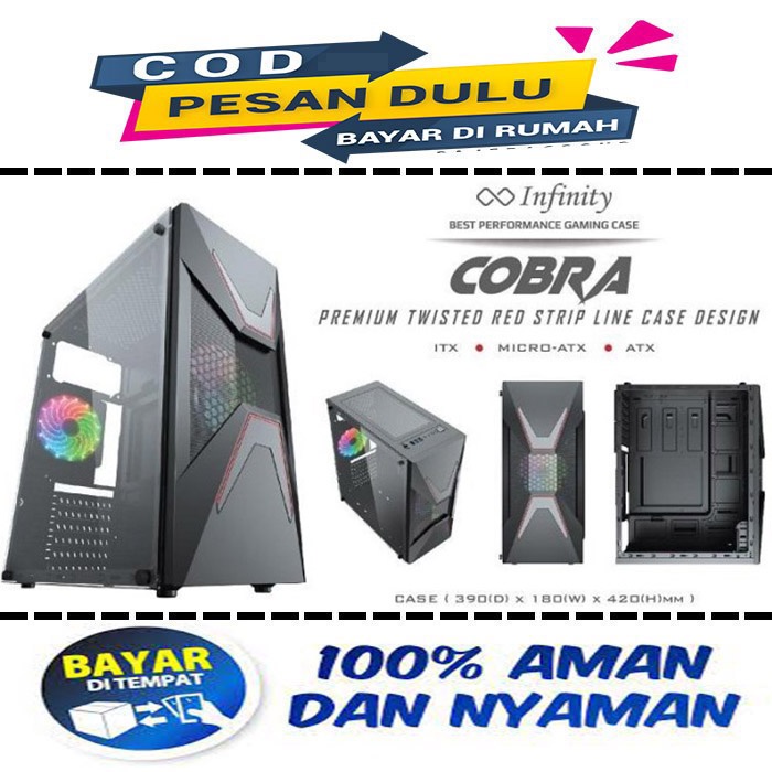 CASING PC GAMING INFINITY COBRA - casing only