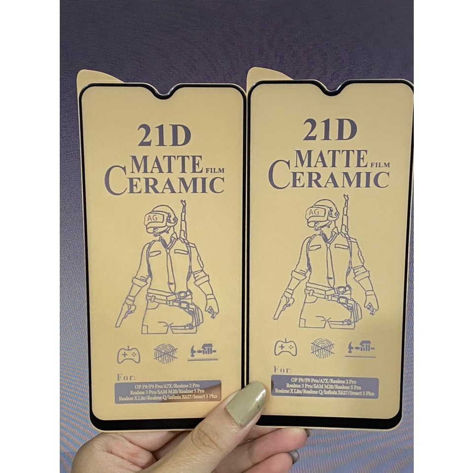 SAMSUNG A10 A10E A10S A20 A20E A20S A30 A30S A40 A40S A50 A50S Ceramic Matte 21D Screen Guard Anti Radiasi