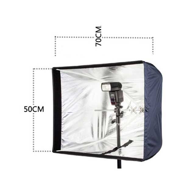 ( 100% BARANG ORI ) TaffSTUDIO Payung Softbox Reflektor 50x70cm Flash Speedlight - KS64