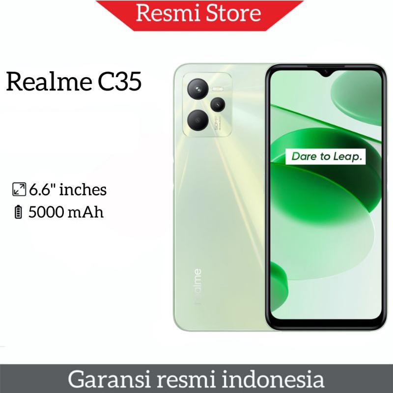 REALME C35 4/64GB - 4/128GB & C3 GARANSI RESMI REALME