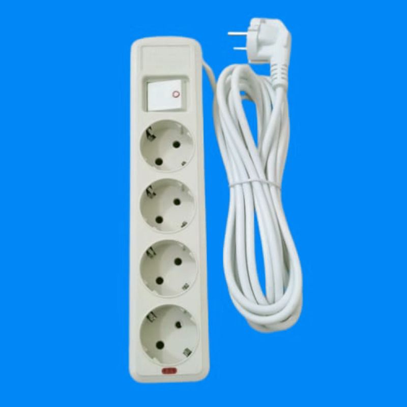 Stop Kontak/Socket Arde Switch Kabel 2,5 &amp; 4,5 Meter (2/3/4/5Lubang)Linux &amp; Kingsun