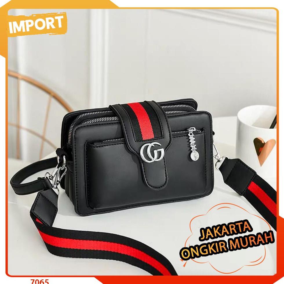 JAKARTA D 1030 / C 495 / A 6868 / B 2845 / E 7065 / G 1812 TAS SELEMPANG KEKINIAN IMPORT 2 TALPAN