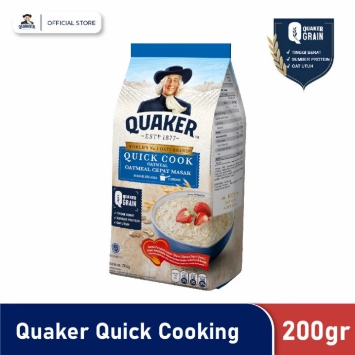 

Quaker Quick Cooking Oatmeal ( 200 Gr).