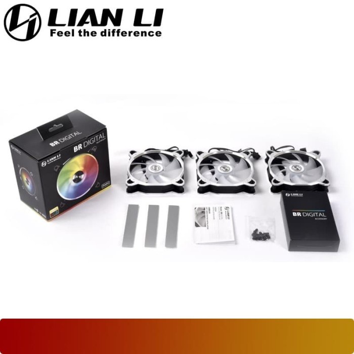 Lian Li - Bora Digital Space Grey A-RGB Fan (3 Pcs)